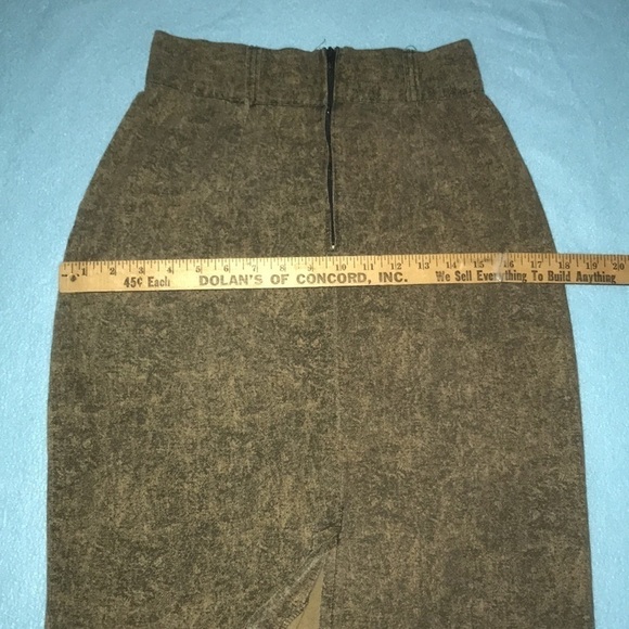 UNBRANDED vintage cotton skirt with pockets back bottom slit made in USA size M - Picture 7 of 8